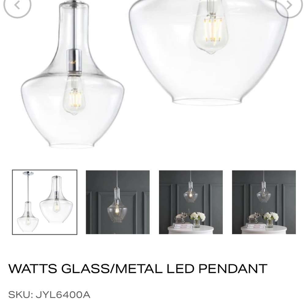 Chrome Pendant Light - Picture 3 of 8